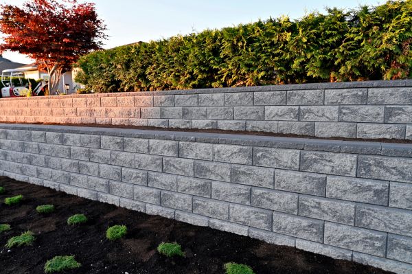 Concrete Retaining Wall Installation in Easton