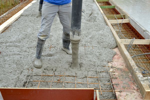 Concrete Base Construction in Easton
