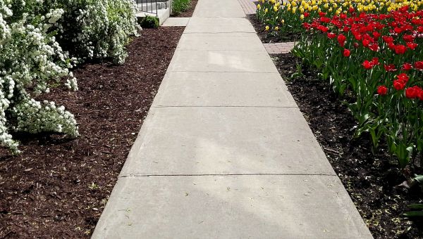Cement Sidewalk Installation in Easton
