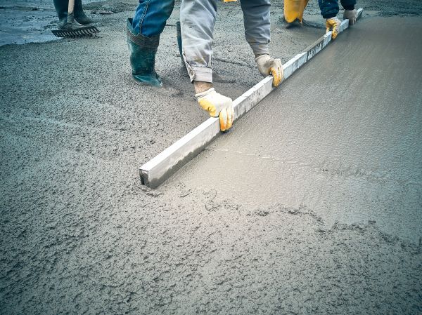 Cement Slab Installation in Easton