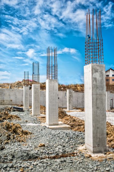 Concrete Footer Pouring in Easton