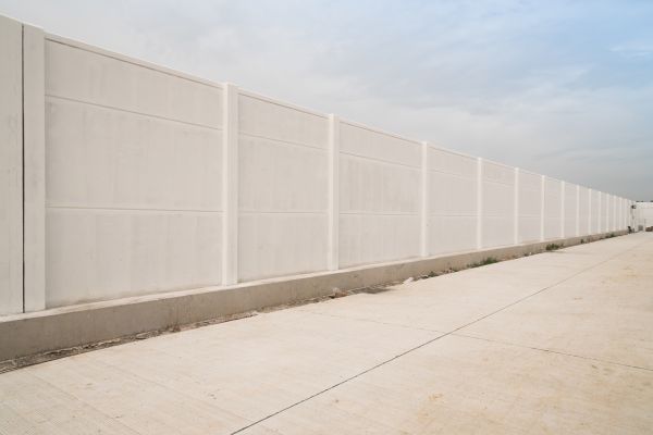 Concrete Fence Construction in Easton