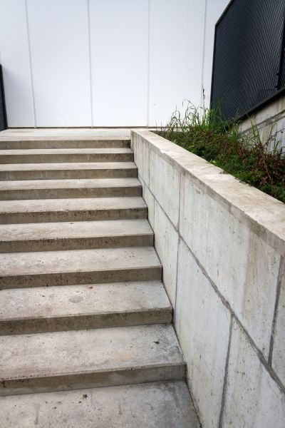 Cement Stair Installation in Easton