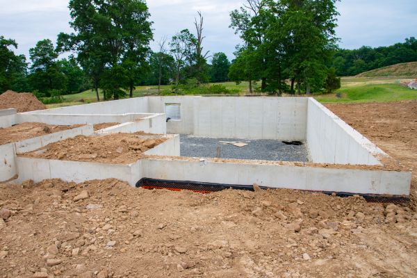 Basement Foundation Pouring in Easton
