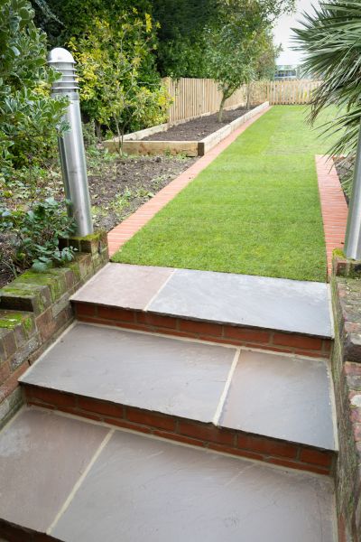 Backyard Steps Installation in Easton