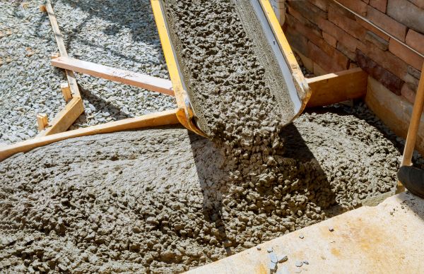 Cement Walkway Pouring in Easton