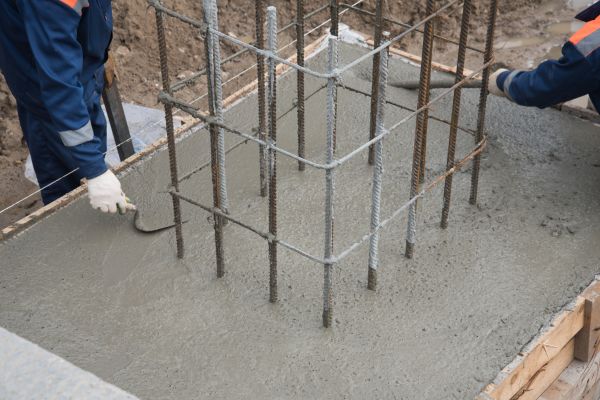 Foundation Pad Construction in Easton