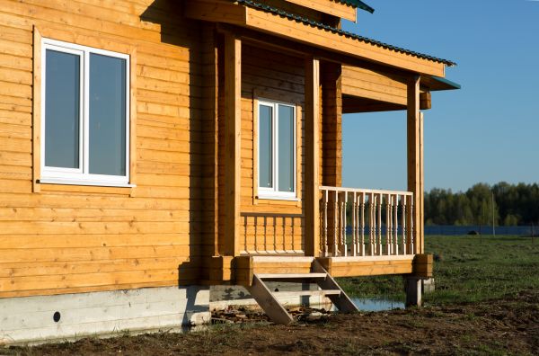 Cabin Footing Construction in Easton
