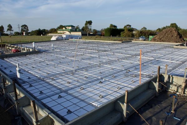 Barn Pad Construction in Easton