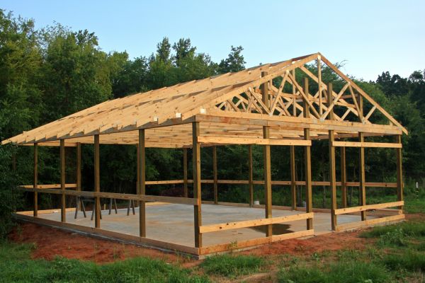 Barn Pad Installation in Easton